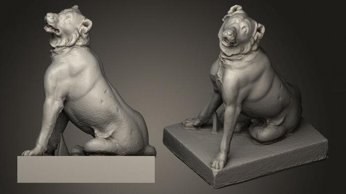 نموذج ثلاثي الأبعاد لآلة CNC التماثيل الحيوانية جينينغز الكلب